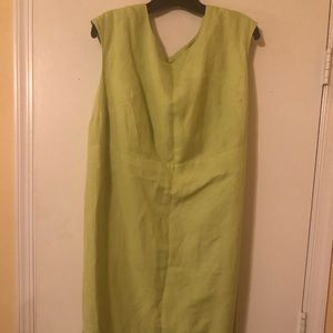 Women’s linen blend sheath dress - Size 18